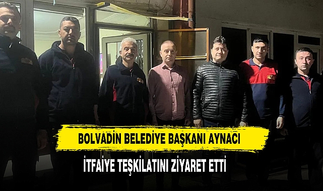 Bolvadin Belediye Başkanı Aynacı  İtfaiye Teşkilatını Ziyaret Etti