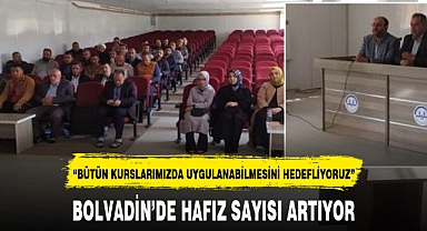 BOLVADİN’DE HAFIZ SAYISI ARTIYOR
