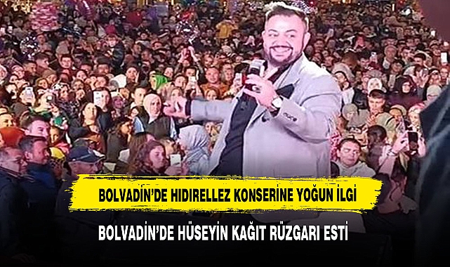 Bolvadin'de Hıdır Şenliğinde Hüseyin Kağıt Konserine Yoğun İlgi