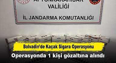 Bolvadin’de Kaçak Sigara Operasyonu! 1 kişi gözaltına alındı