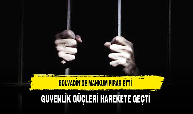 Bolvadin'de Mahkum Firar Etti Güvenlik Güçleri Harekete Geçti