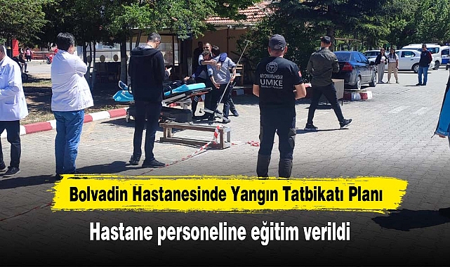Bolvadin Hastanesinde Yangın Tatbikatı Planı