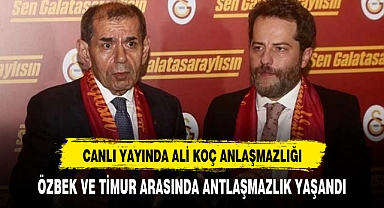 Canlı yayında ters düştüler! Dursun Özbek ile Erden Timur arasında Ali Koç anlaşmazlığı