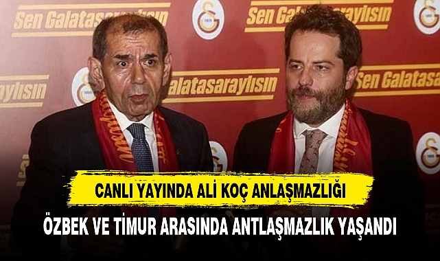 Canlı yayında ters düştüler! Dursun Özbek ile Erden Timur arasında Ali Koç anlaşmazlığı