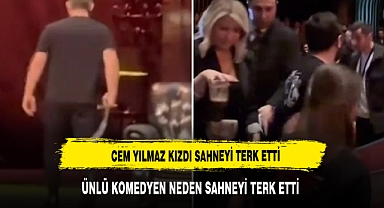 Cem Yılmaz taşkınlık çıkaran 2 seyirciye kızıp gösteriyi terk etti