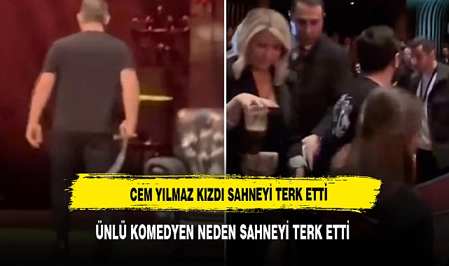 Cem Yılmaz taşkınlık çıkaran 2 seyirciye kızıp gösteriyi terk etti