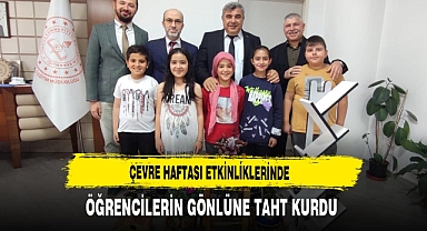 Çevre Haftası Etkinliklerinde Öğrencilerin Gönlüne Taht Kurdu