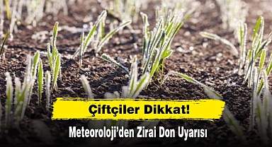 Çiftçiler Dikkat: Meteoroloji’den Zirai Don Uyarısı