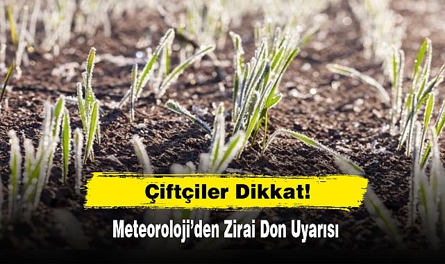 Çiftçiler Dikkat: Meteoroloji’den Zirai Don Uyarısı
