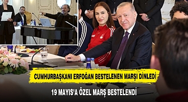 Cumhurbaşkanı Erdoğan gençlerle buluştu! 19 Mayıs için bestelenen marş ilk kez okundu