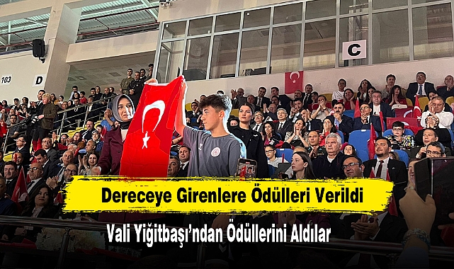 Dereceye Girenlere Ödülleri Verildi