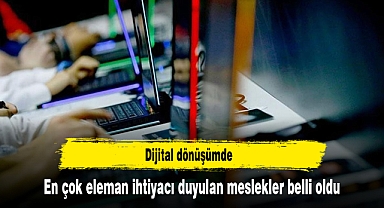 Dijital dönüşümde en çok eleman ihtiyacı duyulan meslekler belli oldu