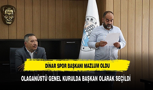 Dinar Belediye Spor Kulübü Başkanı Muammer Mazlum Oldu