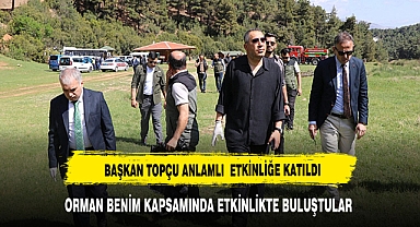 DİNAR'DA ANLAMLI ETKİNLİK :‘ORMAN BENİM’