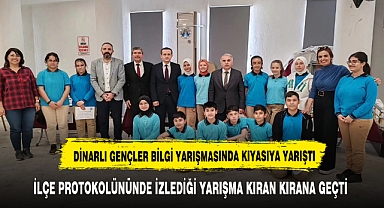 DİNARLI GENÇLER BİLGİ YARIŞMASINDA BULUŞTU