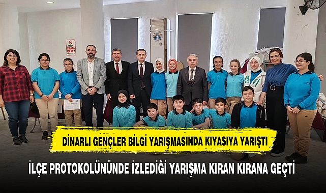 DİNARLI GENÇLER BİLGİ YARIŞMASINDA BULUŞTU