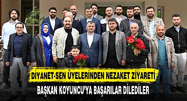 DİYANET-SEN ÜYELERİNDEN NEZAKET ZİYARETİ
