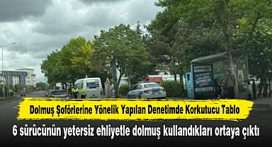 Dolmuş Şoförlerine Yönelik Yapılan Denetimde Korkutucu Tablo
