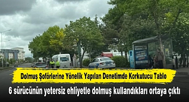 Dolmuş Şoförlerine Yönelik Yapılan Denetimde Korkutucu Tablo