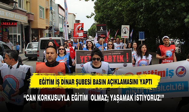 Eğitim İş Sendikası Dinar Şubesinden basın açıklaması