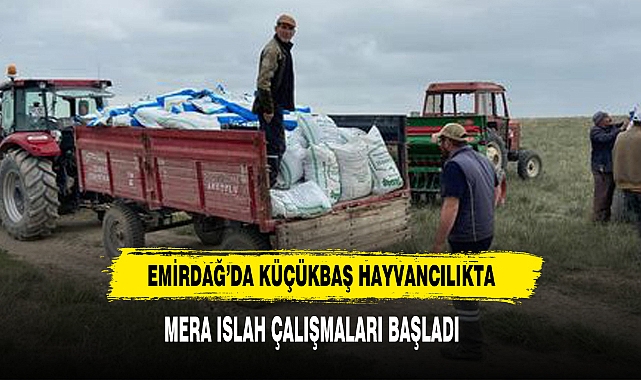 Emirdağ’da Küçükbaş Hayvancılıkta Mera Islah Çalışmaları Başladı
