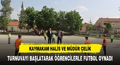 EVCİLER NEDİM TURAN İLKOKULUNDA COŞKULU FUTBOL TURNUVASI BAŞLADI