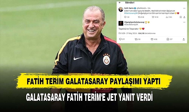 Fatih Terim Galatasaray Paylaşımı Yaptı