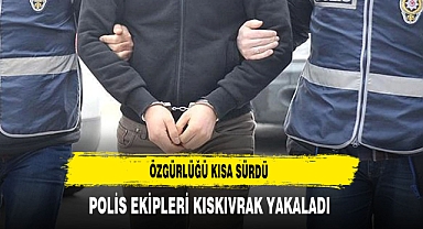 Firari Mahkumun Özgürlüğü Kısa Sürdü Polis Kıskıvrak Yakaladı