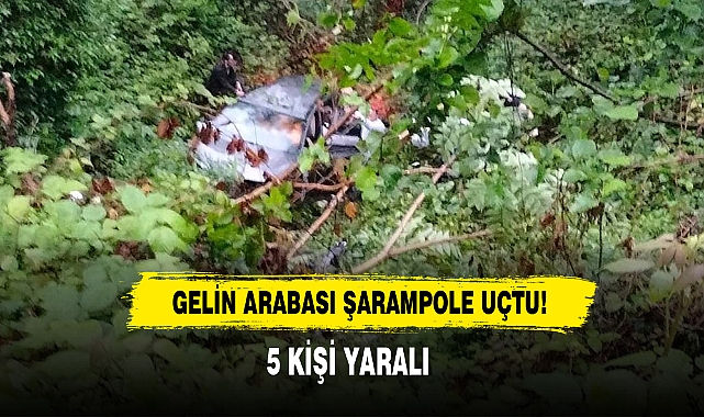 Gelin Arabası Şarampole Uçtu!