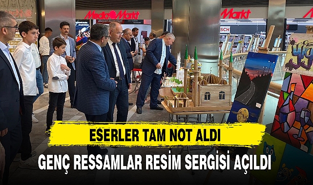 GENÇ RESSAMLAR RESİM SERGİSİ AÇILDI