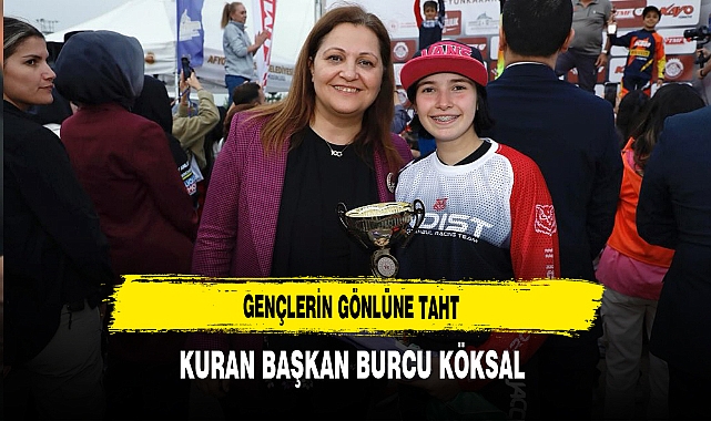 Gençlerin Gönlüne Taht Kuran Başkan Burcu Köksal