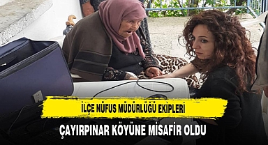 İlçe Nüfus Müdürlüğü Ekipleri Çayırpınar Köyüne Misafir Oldu
