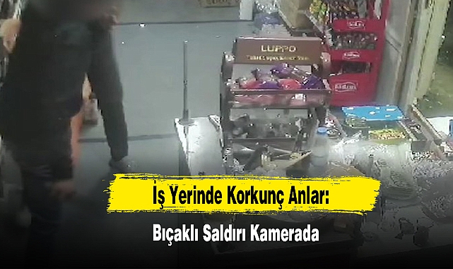 İş Yerinde Korkunç Anlar: Bıçaklı Saldırı Kamerada