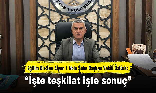 “İşte teşkilat işte sonuç”