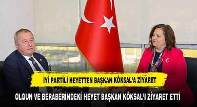 İYİ PARTİ HEYETİNDEN BAŞKAN KÖKSAL'A ZİYARET