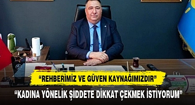  “KADINA YÖNELİK ŞİDDETE DİKKAT ÇEKMEK İSTİYORUM”