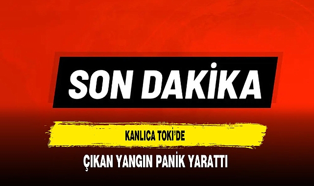 Kanlıca TOKİ'de Çıkan Yangın Panik Yarattı