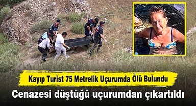 Kayıp Turist 75 Metrelik Uçurumda Ölü Bulundu