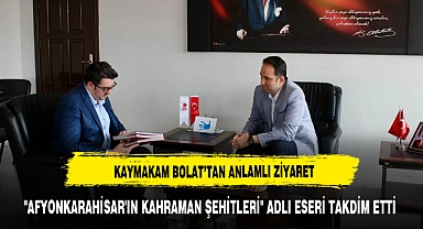 Kaymakam Bolat, Şehit Oğlu Mehmet Borazan'ı Ziyaret Etti