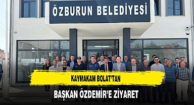 Kaymakam Bolat'tan Başkan Özdemir'e Ziyaret