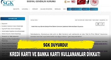 KREDİ KARTI VE BANKA KARTI KULLANANLAR DİKKAT!