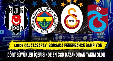 Ligde Galatasaray, Borsada Fenerbahçe Şampiyon