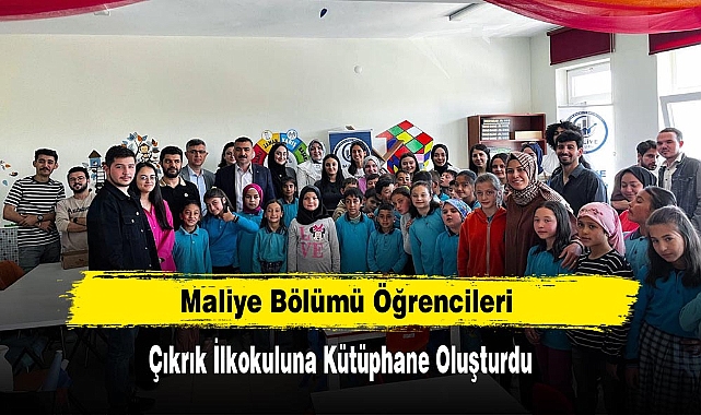Maliye Bölümü Öğrencileri  Çıkrık İlkokuluna Kütüphane Oluşturdu