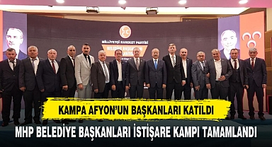 MHP'NİN BELEDİYE BAŞKANLARI TOPLANTISI TAMAMLANDI