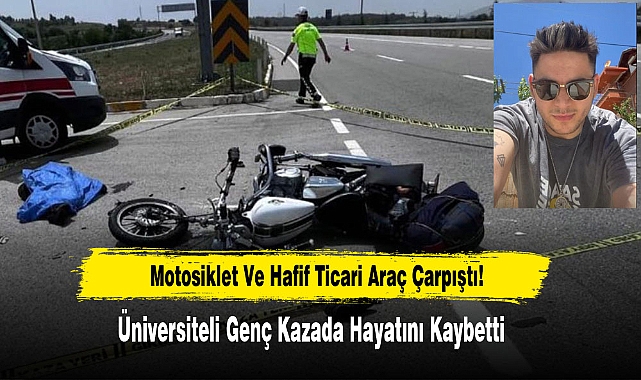 Motosiklet Ve Hafif Ticari Araç Çarpıştı!