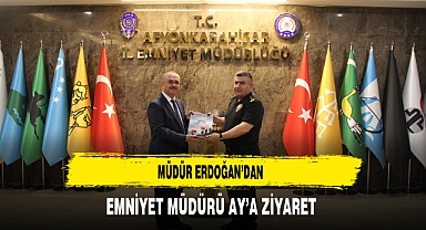 Müdür Erdoğan'dan Emniyet Müdürü Ay'a Ziyaret
