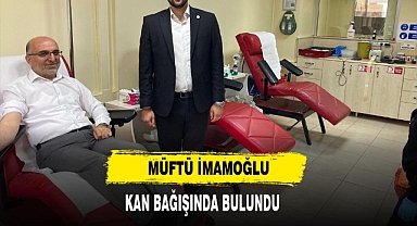 Müftü İmamoğlu, Kan Bağışında Bulundu