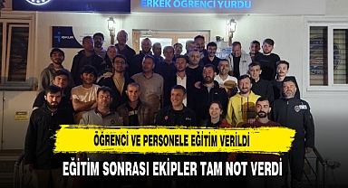 Öğrenci ve Personele Eğitim Verildi AFAD Ekipleri Tam Not Verdi