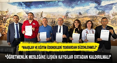 ÖĞRETMENLİK MESLEĞİNE İLİŞKİN KAYGILAR ORTADAN KALDIRILMALI
