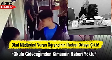 Okul Müdürünü Vuran Öğrencinin İfadesi Ortaya Çıktı!